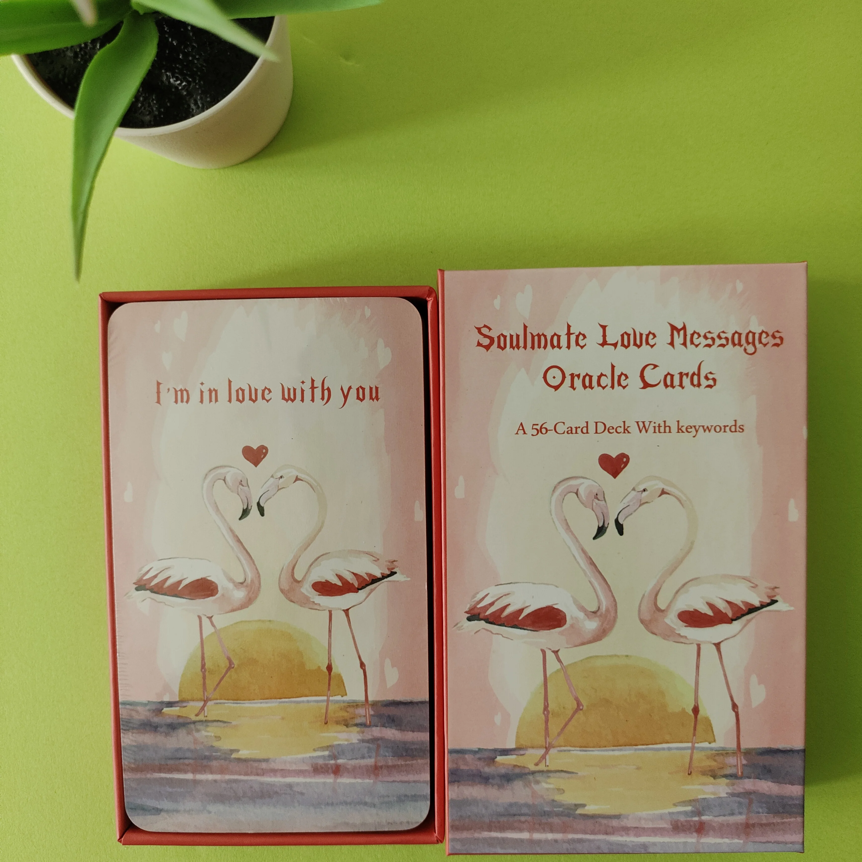 

Карты с надписью «Soulmate Love» (56 карт), розовые, 238 г