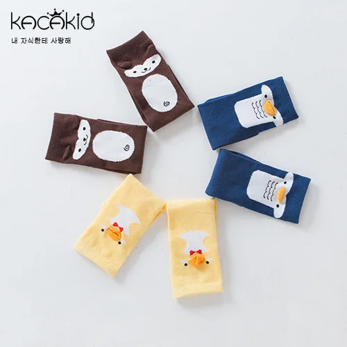 Новые детские носки 3 цветов для малышей девочек и мальчиков Хлопковые гольфы с