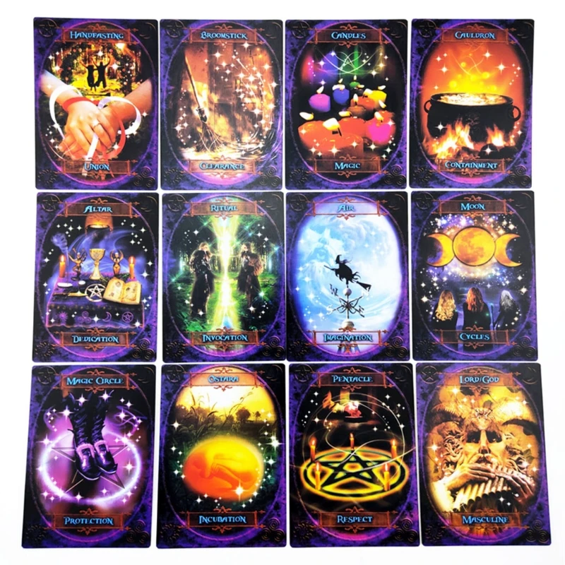 Best Sell Oracle Tarot Cards Witches Wisdom Card Board Deck Games Playing For Party Game Drop Shipping | Спорт и развлечения