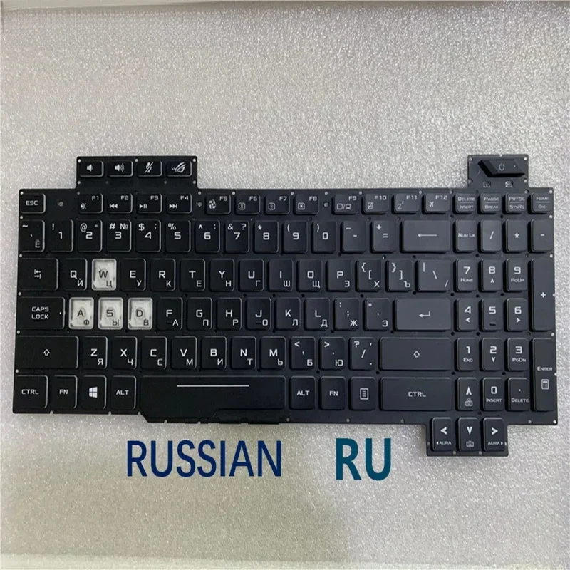 Фото Клавиатура для ноутбука с подсветкой (США/Россия/Арабские Эмираты/Испанский/Венгрия) для ASUS ROG Strix Scar II GL704 PLUS S7CM GL704G GL704GM GL704GW GL704GV №2