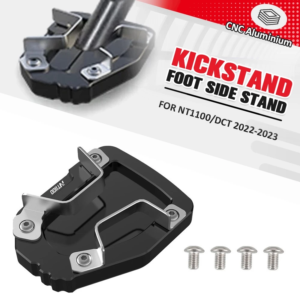 Фото Для Honda NT1100 2024 NT 1100 2021 2022-2023 2025 мотоциклетная подставка, удлинительная пластина, боковая подставка для ног, увеличитель, опорная пластина №1