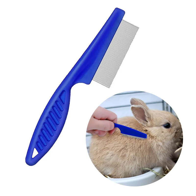 1 Pc Rabbit Grooming Brush Small Pet Hair Remover Flea Comb Shampoo Bath Brush for Rabbit Hamster Guinea Pig Cleaning Tools