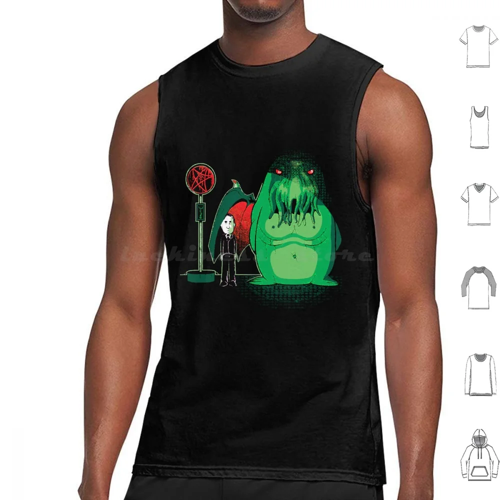 Cthulhu ждет топы с принтом хлопка необычный вызов космический ужас глубокое зло Бог