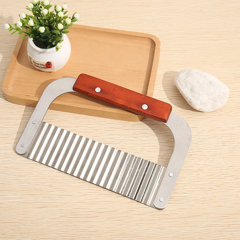 

1pc Stainless Steel Potato Cut Creative Corrugated Potato Knife Corrugated Knife Wavy Fries Cut Chips Cut Fries Cut Soap Knife
