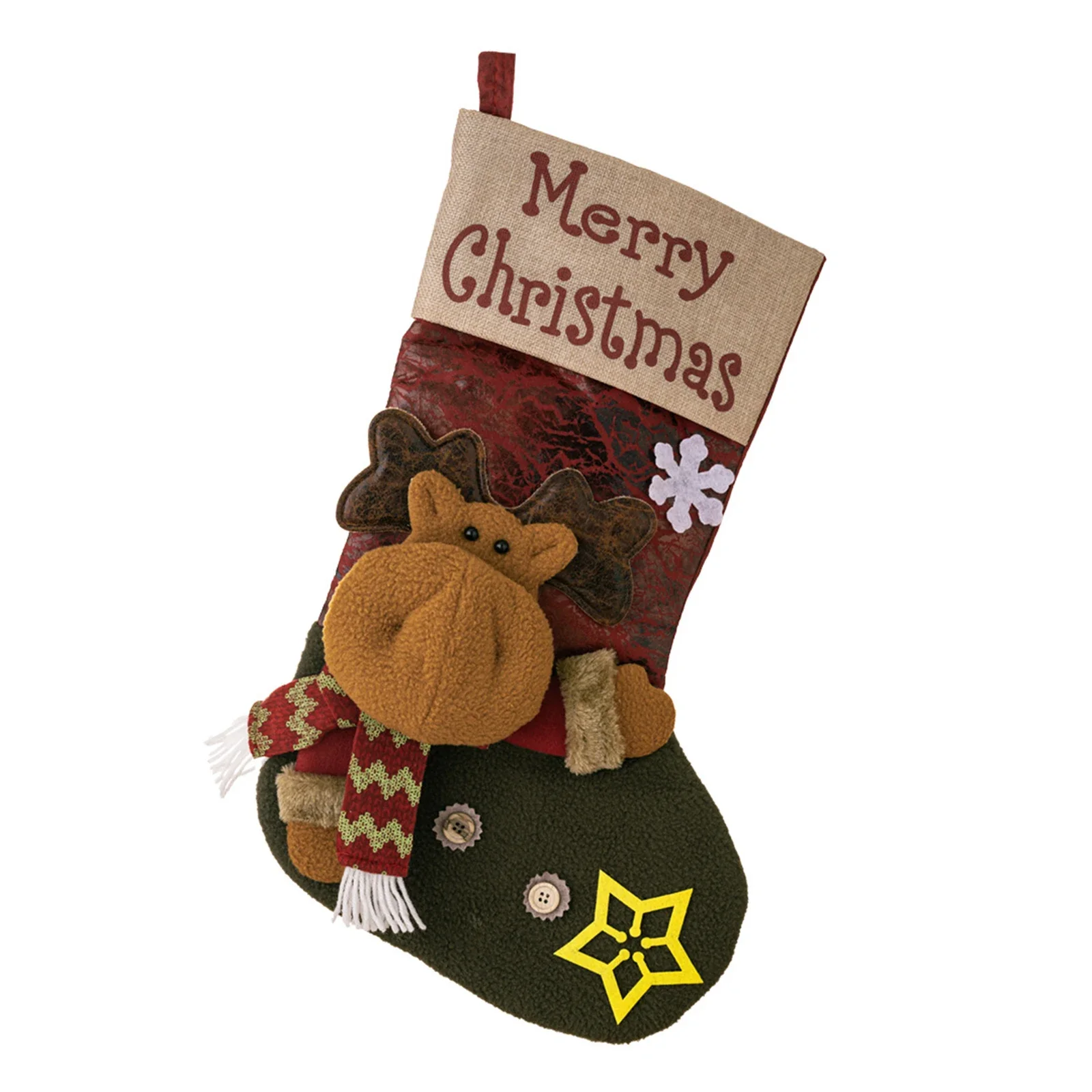 Рождественские большие ботинки Рождественская елка Ранняя сумка Санта-Клаус