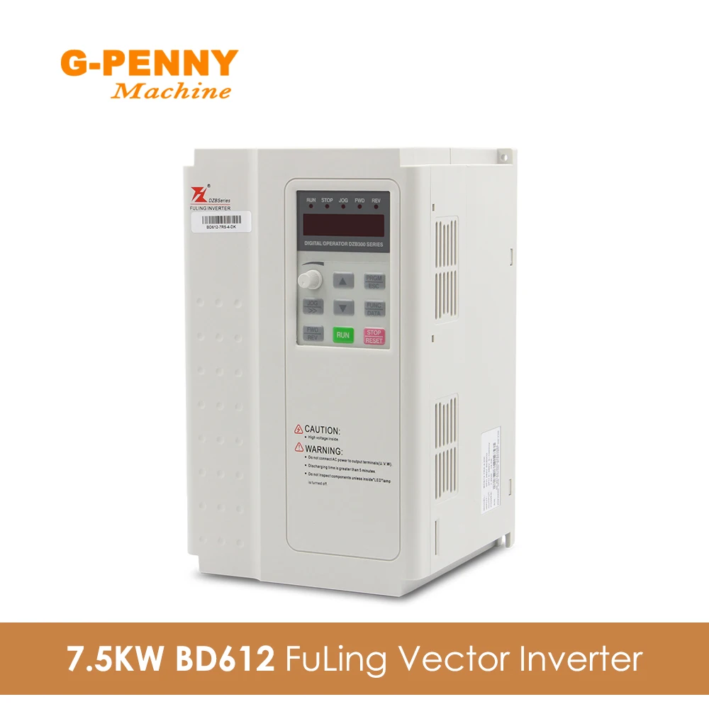 

FULING Inverter VFD 7.5KW 220V/380V Variable Frequency Drive for spindle motor speed control 1000Hz 3-phase output 7A Current