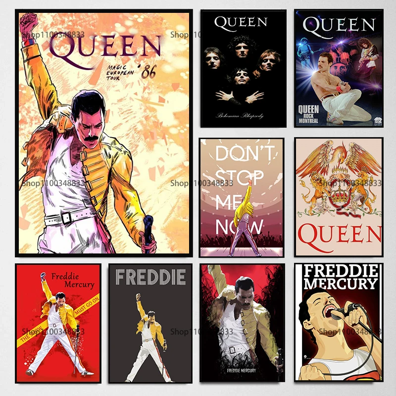 Рок-звезда серия Freddie Mercury богемная Rhapsody холст живопись настенные художественные
