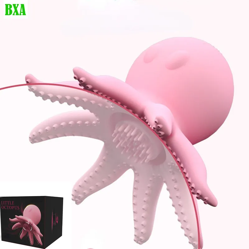

Small Octopus Breast Suction Device Women's Masturbator Jumping Egg Vibrating Swinging Breast Massage Nipple Massager Adult Toy