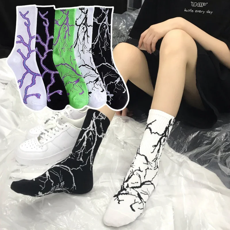 

Однотонные мужские хлопковые носки Корейская версия на весну лето индивидуальные носки с молнией для скейтборда спортивные мужские длинные носки