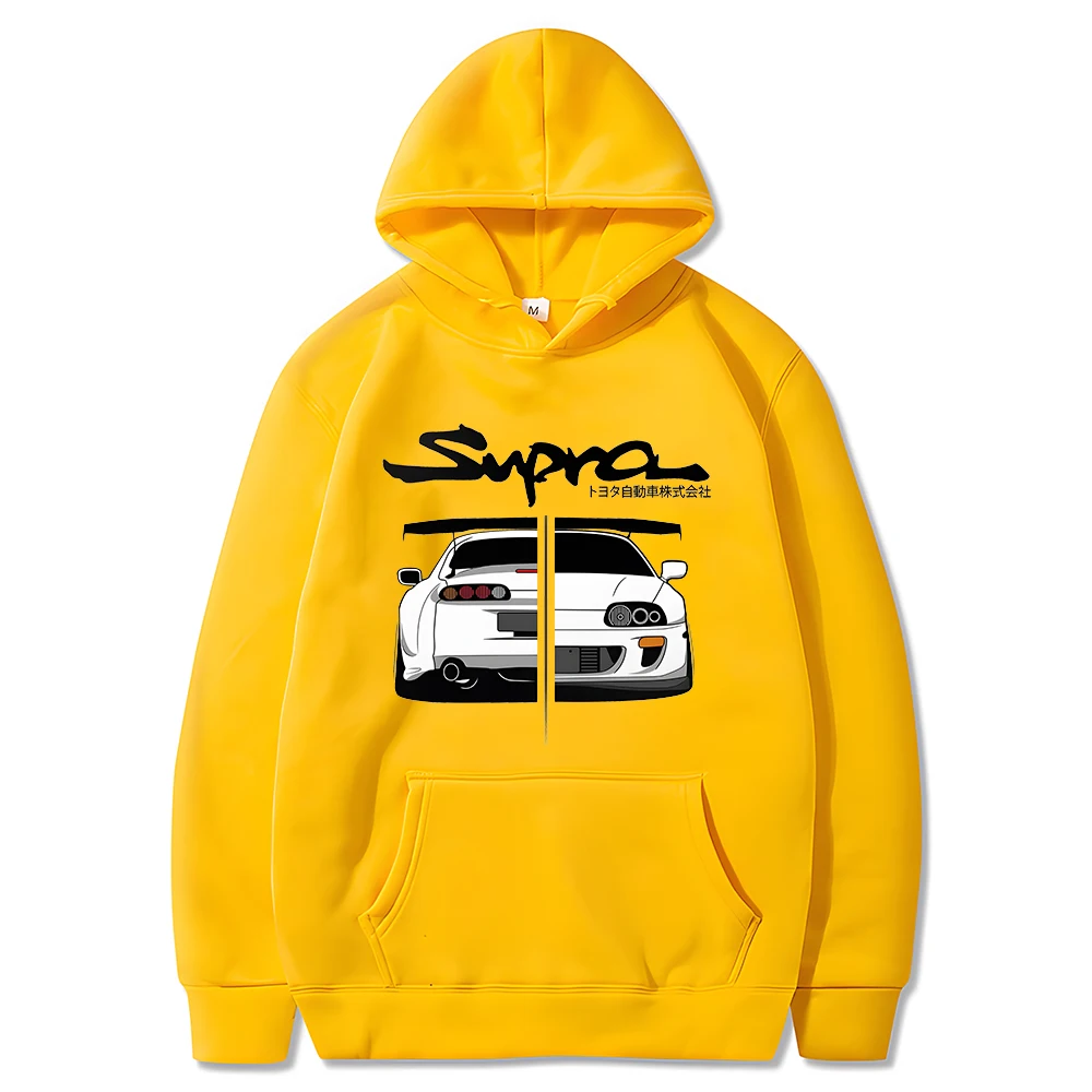 Толстовка мужская с длинным рукавом аниме Initial D Toyota Supra JDM принт манга MK IV