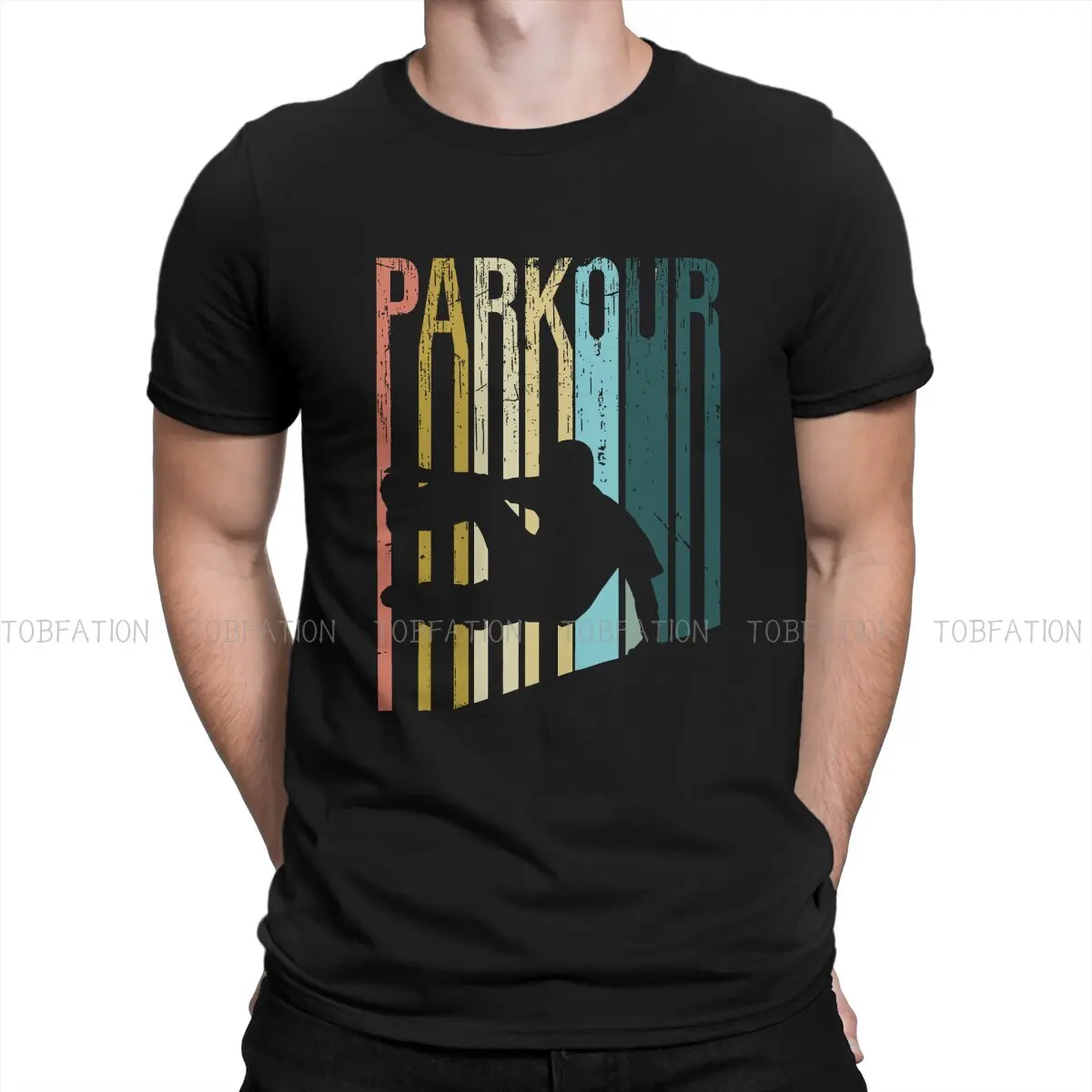 

Parkour Run Free Freerunning Original TShirts Retro Distinctive Homme T Shirt Funny Clothing Size S-6XL