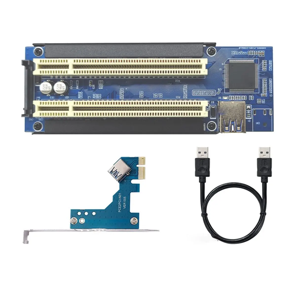 Фото Кабель-адаптер PCI-E на PCI (A01R), плата-райзер PCIE X1 на X16, контроллер расширения PCI для материнских плат настольных ПК №3