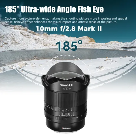 7Artisans MF 10 мм f/2.8 Mark II рыбий глаз объектив для Sony E Canon EOS-R Nikon Z Leica Pansonic L