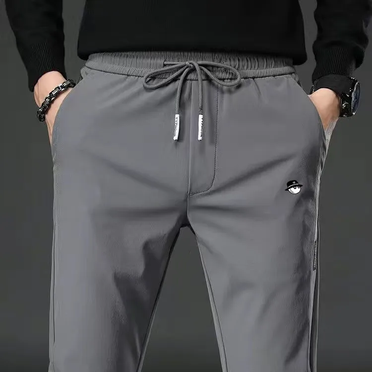 Men's Golf Pants Autumn Winter Golf Wear elastic waistband Thicken Warm Loose Trousers Elasticity Man's Casual Sports Trousers