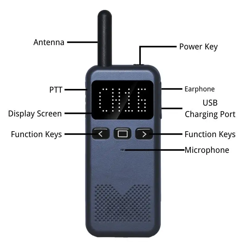 Ruyage Q3 Walkie Talkie 2 Pcs Mobile Phone Two Way Radio Uhf Transceiver Wireless Communication Device Mini Radio