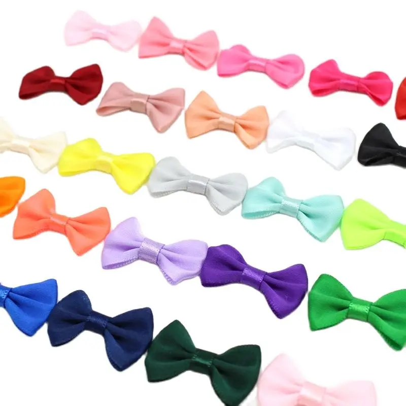 

50or 100Pcs/lot present bow Ribbon Bows For Christmas Bows Gift Craft Wedding Party Sewing Decorations