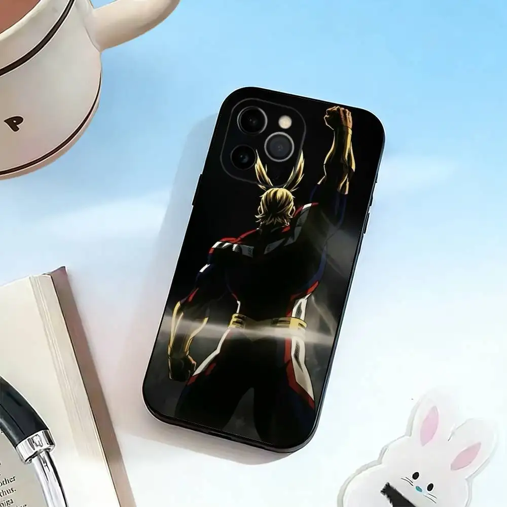 Фото Чехол для телефона Toshinori Yagi All Might MHA для iPhone 17, 16, 15, 14, 13, 12, 11 Plus, Pro Max, XS, мягкий силиконовый черный чехол №5