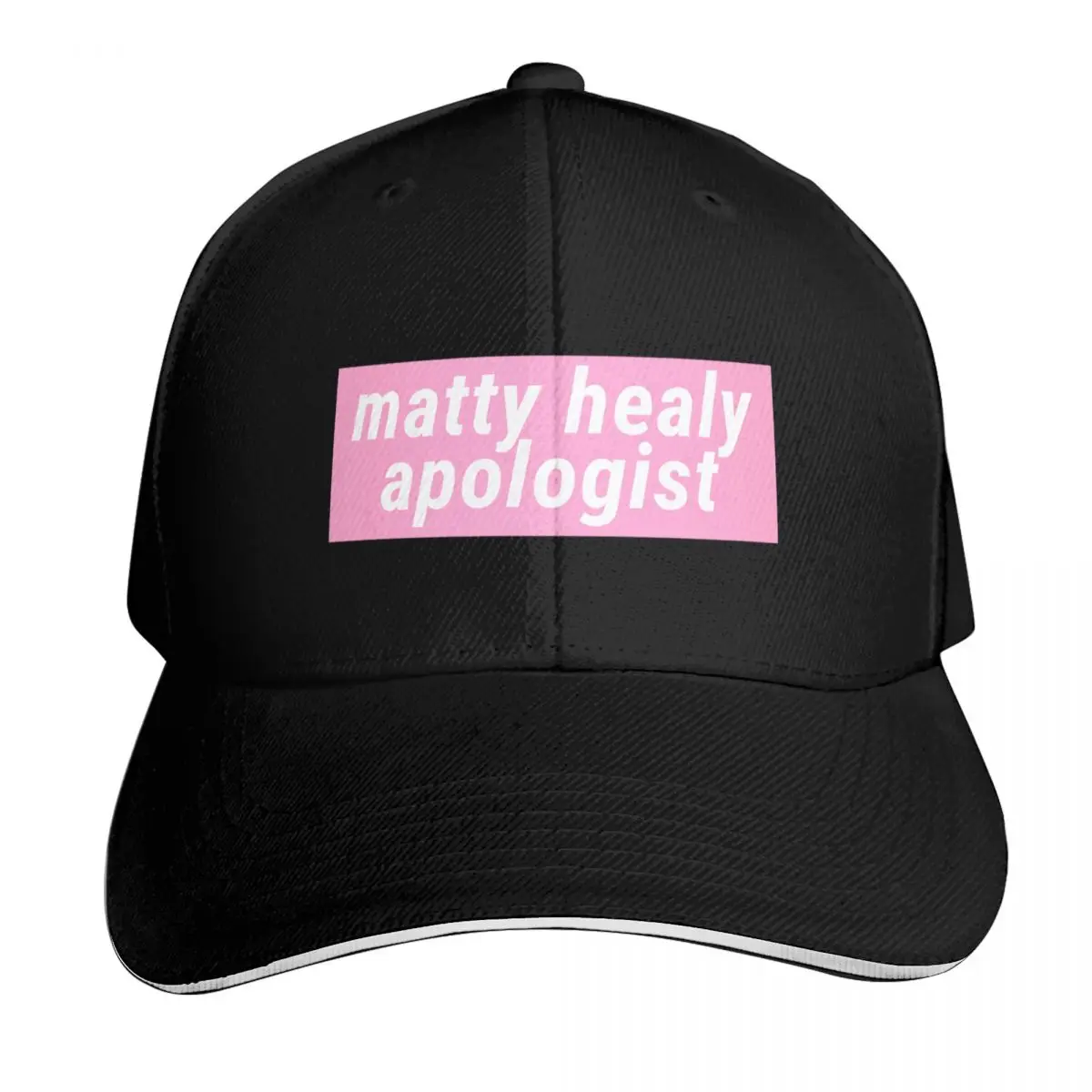 Фото Бейсболка Matty Healy Apologist, брендовая мужская кепка, забавные шапки, кепка-тракер, роскошная мужская шапка, женская одежда для гольфа, мужская одежда №1