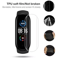 sports watch 135pcs tpu hydrogel protective film for mi band 6 5 4 3 screen protector soft film covering full screen for mi ba
