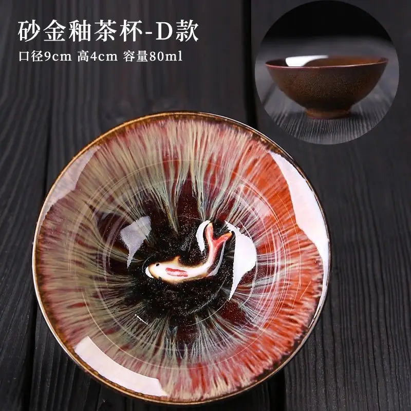 

Китайская керамическая чайная чашка Jianzhan со сменой печи, ретро чашка для чая с глазурью Temmoku, чашка для чая из синей керамики, чайная чашка, домашняя чайная посуда, мастерские чашки, оптовая продажа