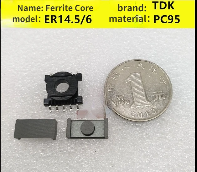 

2 шт. TDK ER14.5/6 ферритовый сердечник PC95 материал плоский сердечник SMD 5 + 5 скелет