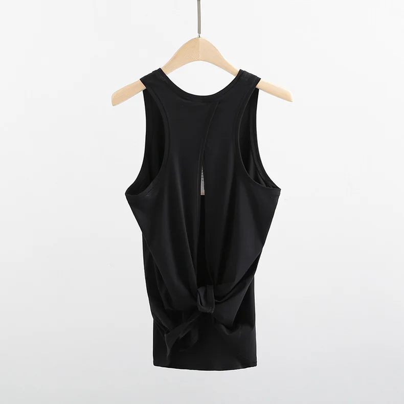 Lulu Top Activewear Naked-Feel Athletic Vest Open Back Yoga 4way stretch fabric Sexy Sleeveless Blouse Sport Fitness Tank Tops