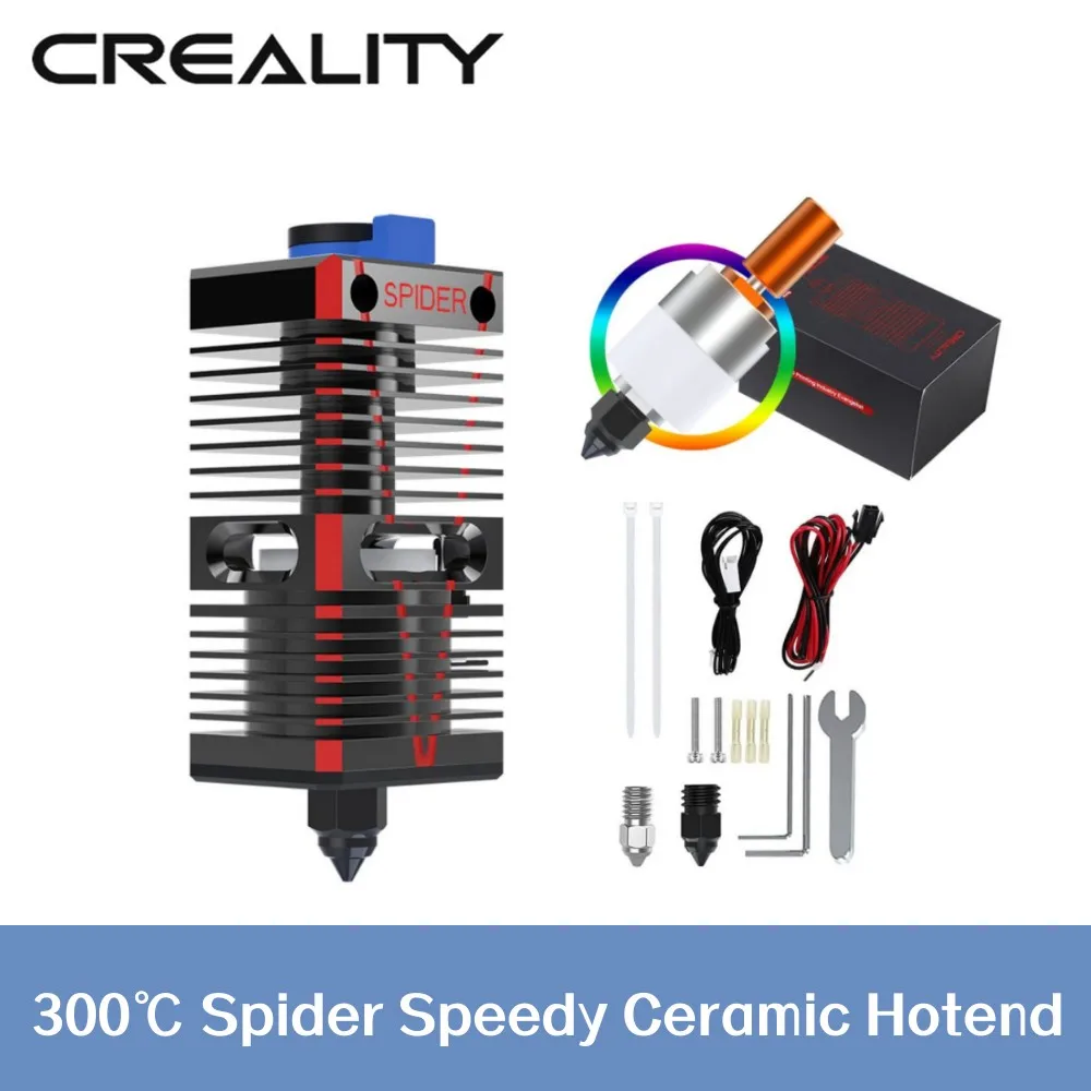 

Creality Spider Speedy Ceramic Hotend 300℃ High Temperature Resistance High Flow Printing Rapid Ender-3/Ender-3 V2 CR Series