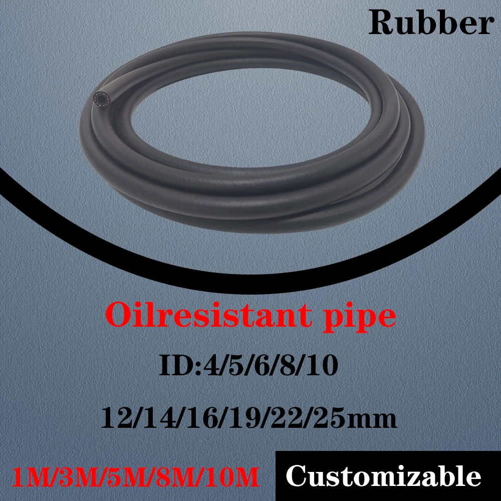 Черный глянцевый Нитриловый резиновый шланг устойчивый к дизельному топливу