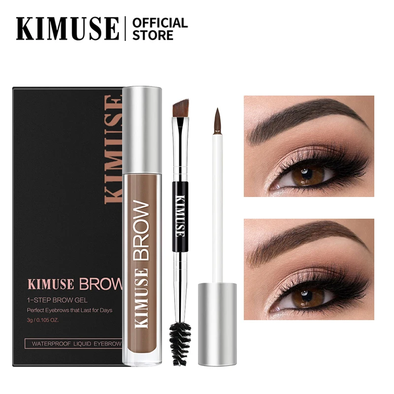 

Крем-гель для бровей KIMUSE, Водостойкий карандаш для бровей, тени для макияжа глаз, ручка для бровей, стойкая Косметика для макияжа бровей