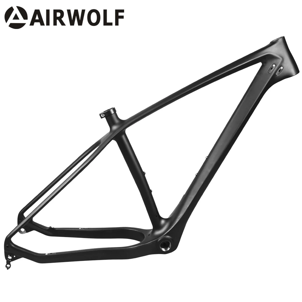 

AIRWOLF Carbon Fat Bike Frame 26er Thru Axle 197*12mm Seat Tube 31.6mm Diameter T1000 Toray Carbon Fiber Fat Bicycle Frameset