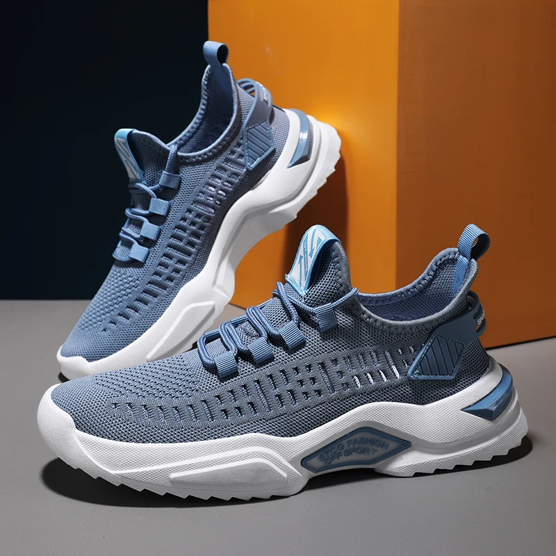 Men's Sneakers Casual Toning Shoes Design Outdoor Male Walking Shoes Lace Up Breathable Man Sneakers