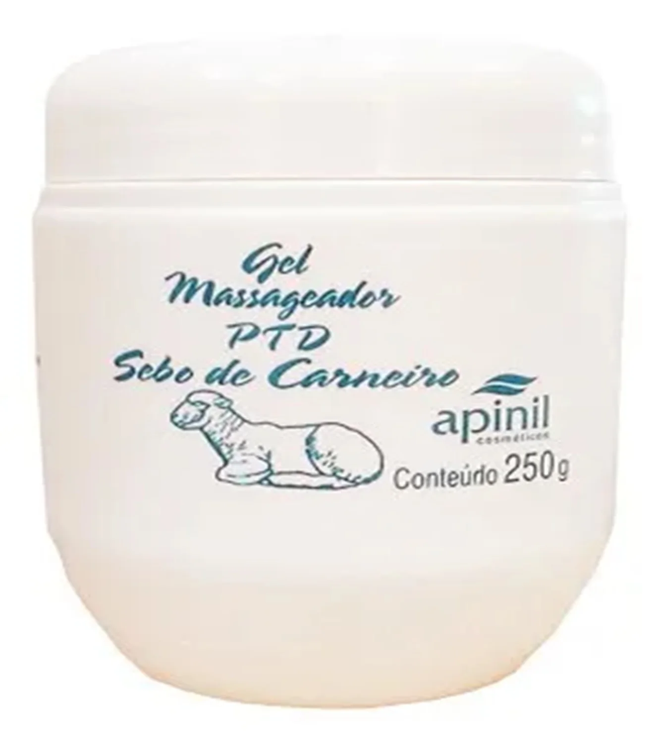 

Gel Massageador PTD Sebo de Carneiro Apinil Pote 250g