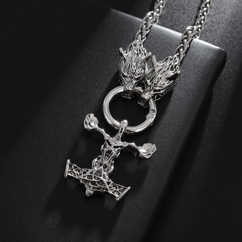 

ZSY New Heavyweight Stainless Steel Silver Color for Man and Women Necklace Rock Gothic Accessory Party Jewelry 2023 Fashion