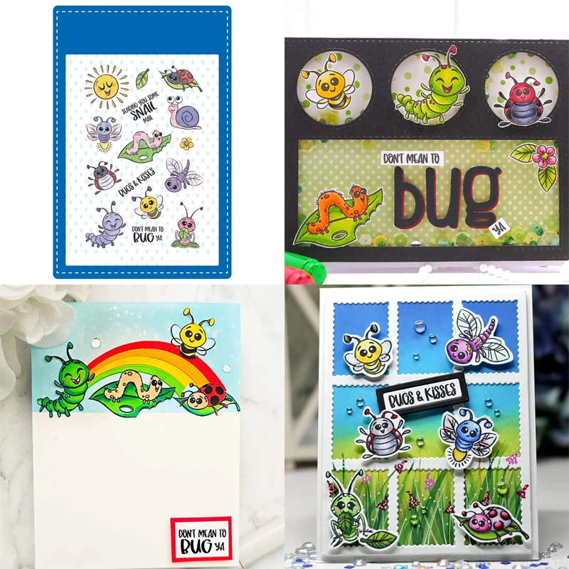 Новинка 2021 штамп в виде пчелы и улитки милые прозрачные штампы для вечеринки с