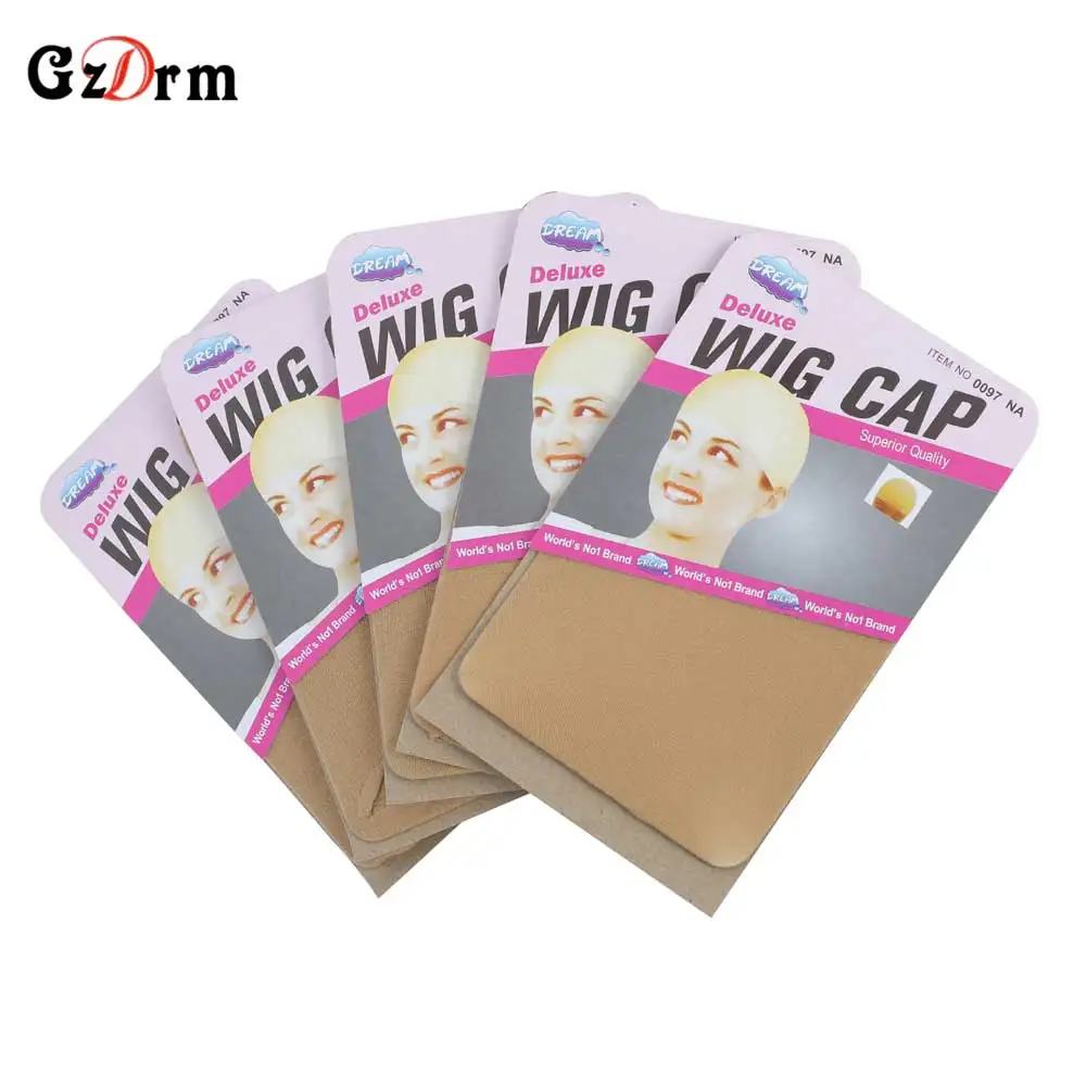 

10bags(20pcs) Light Brown Stocking Wig Caps Stretchy Nylon Wig Caps for Women Wig Caps for Women Lace Front Wig