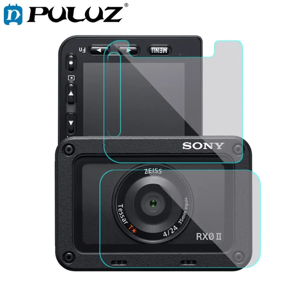

PULUZ Front Lens & Back LCD Display Flexible Anti-fingerprint Film for RX0 II Camera Screen Protector Accessories