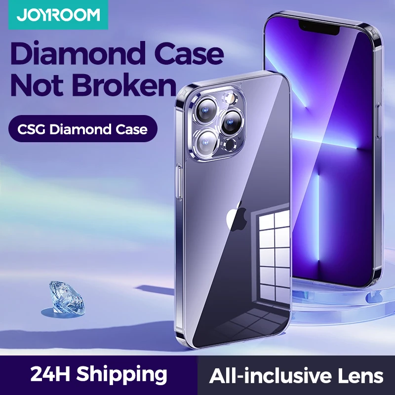 Прозрачный чехол Joyroom для iPhone 14 13 12 Pro Max, роскошный защитный чехол с полным покрытием желтого цвета для iPhone11pro