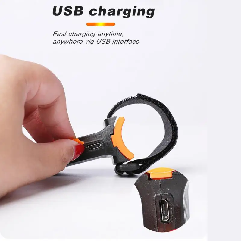 

Usb Charging Mountain Bike Light Bicycle Taillights Portable 5 Modes Pc Safety Lamp Cycling Supplies Waterproof Warning Light