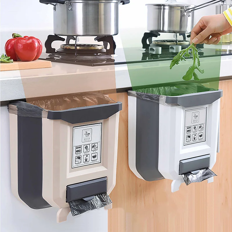 

Складная мусорная корзина, мусорная корзина, Настенная дверь шкафа, мусорная корзина, контейнер для переработки отходов в автомобиле, контейнер для хранения туалета