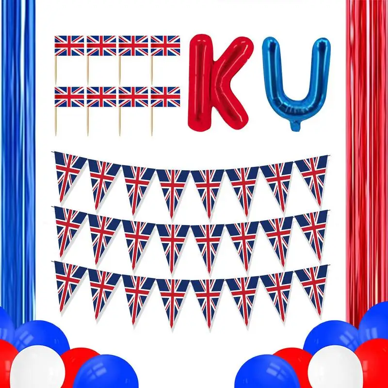 

Большие британские украшения для вечеринки Юнион Джек тематический набор украшений для вечерние ринки Юнион Джек тематическая вечеринка