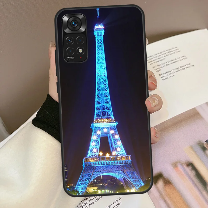 Чехол с изображением Эйфелевой башни Парижа для Xiaomi Redmi Note 10 Pro чехол 11 8 9 8T 9S 10S 9T 9A