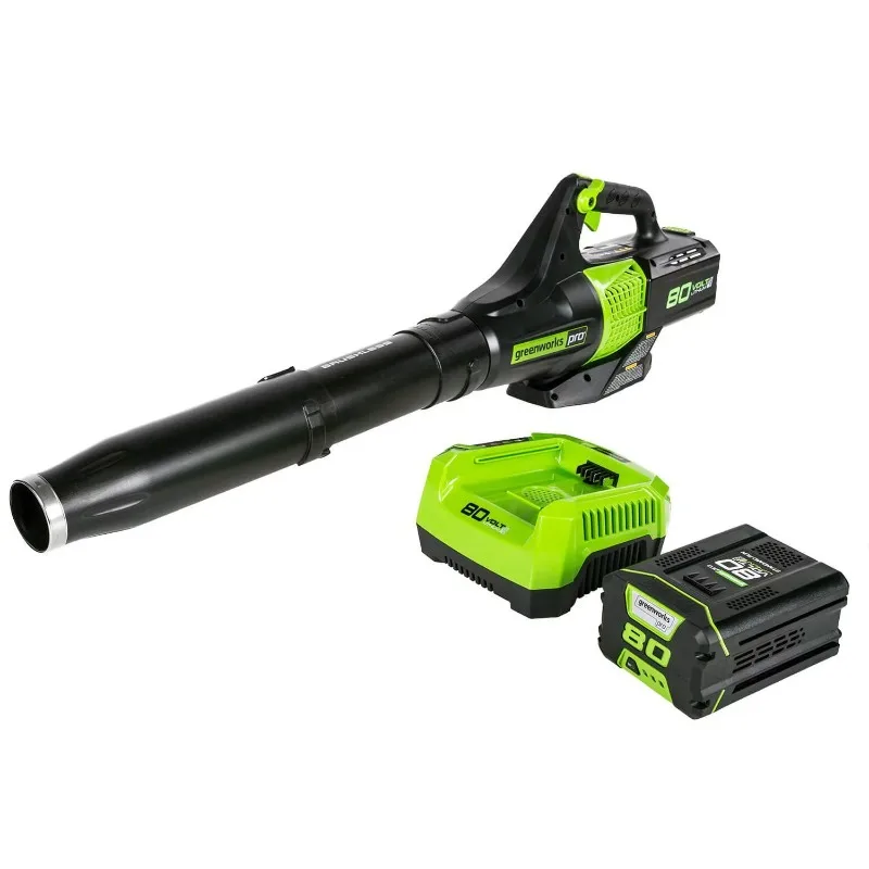 

Greenworks PRO 80V Brushless Leaf Blower W/2.5 Ah Battery, 2404602