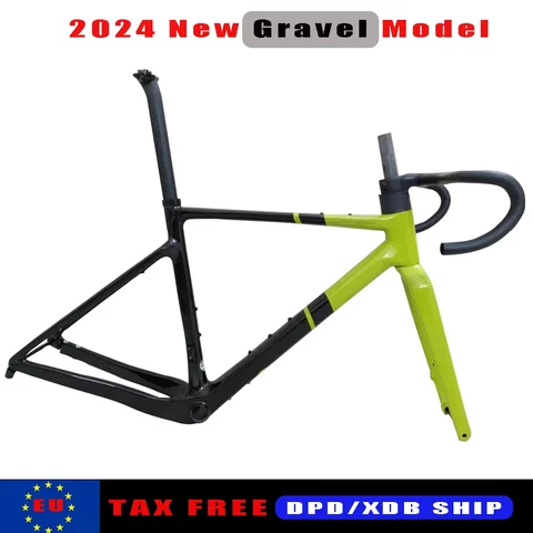 Новинка 2024, T1000 UD, карбоновая рама для дорожного велосипеда, гравия, рама для гоночного велосипеда Grevil с рулем DPD, доставка