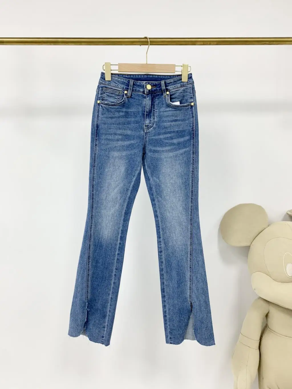 Jeans Fashionable Elegant Slim Fit Slimming Casual All-Match 2023 summer women's new hot
