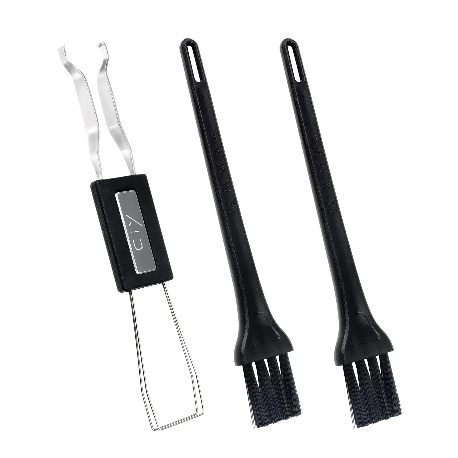 

Femoro Keycap Puller Switch Puller Stainless Steel Keycap Removal Tool with 2Pcs Keyboard Cleaning Brush for Mechanical Keyboard