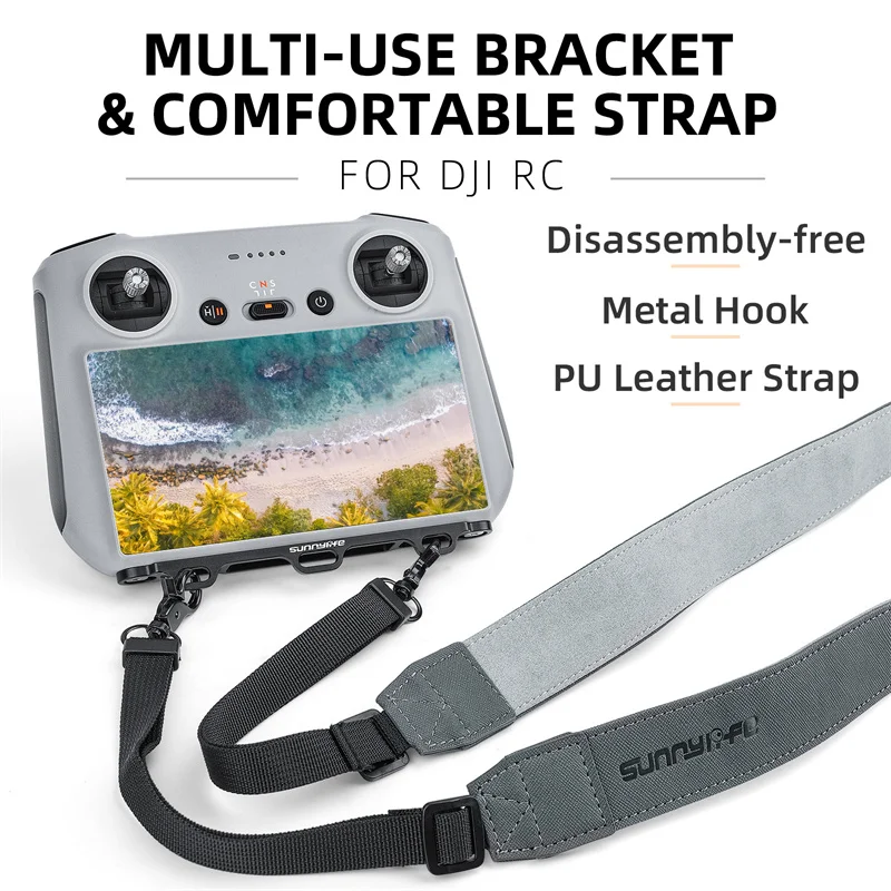 

Controller Hanger Strap for DJI RC Mini 3 Pro Disassembly-free Aluminum Alloy Bracket Shoulder Lanyard Accessories Combo Parts