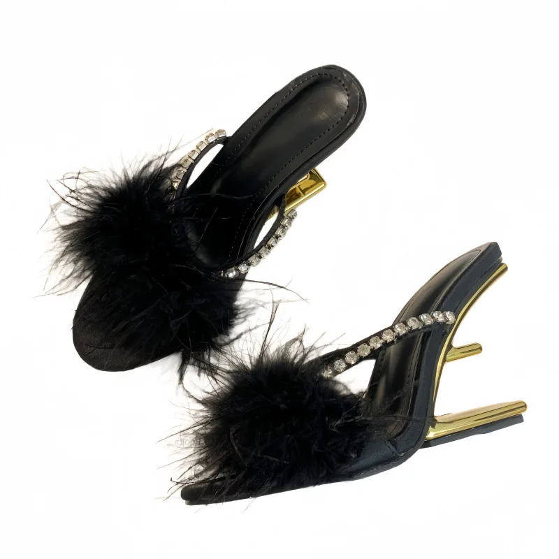 Женские босоножки на высоком каблуке с открытым носком женские туфли 2022