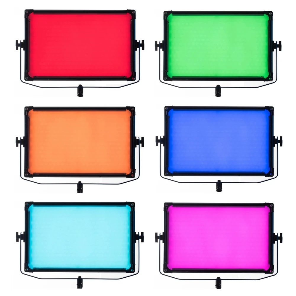 

Фотография NiceFoto TC-768II 160W Dimmable Panel Bi-color Lighting RGB светодиодный Video