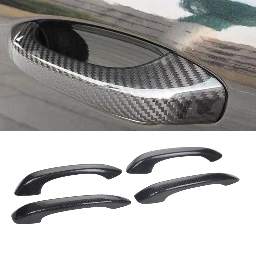 

Чехол из натурального сухого углеродного волокна для наружной дверной ручки Porsche Macan 2014up, 4 шт.