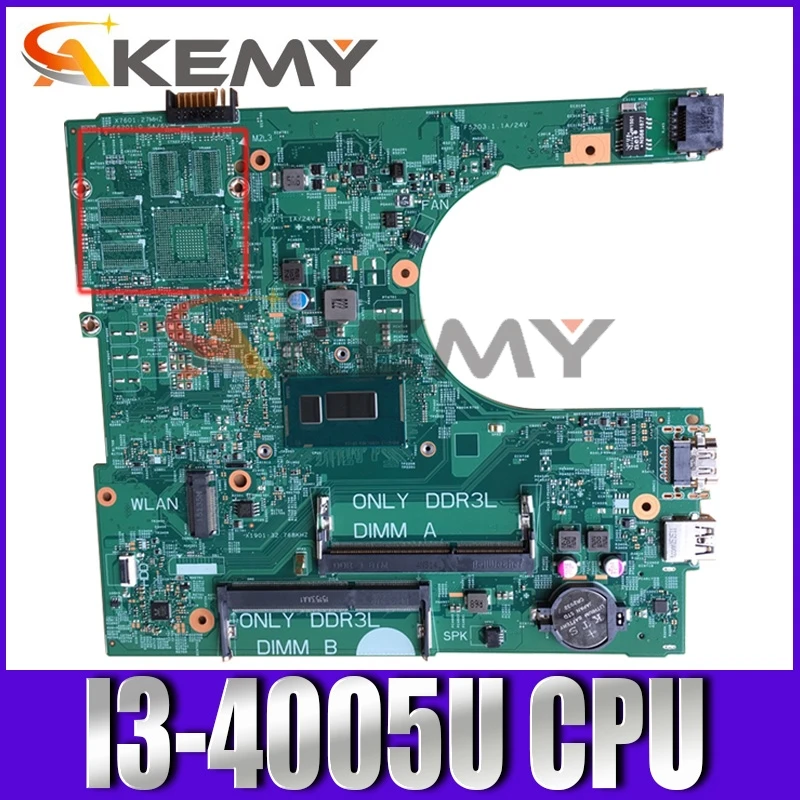 

Оригинальная материнская плата для ноутбука DELL Inspiron 3458 3558 Core I3-4005U SR1EK материнская плата CN-0PX1X6 0PX1X6 PX1X6 14216-1